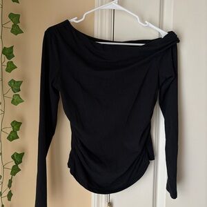 black off the shoulder top